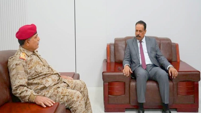 ​لقاء في عدن يناقش تفعيل دور الأشغال العسكرية في تنفيذ المشاريع